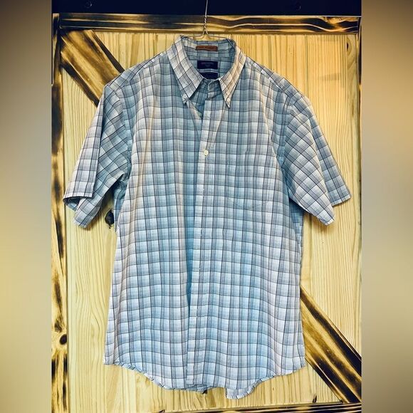 Dockers Stain Defender Buttondown Blue L - Picture 1 of 5